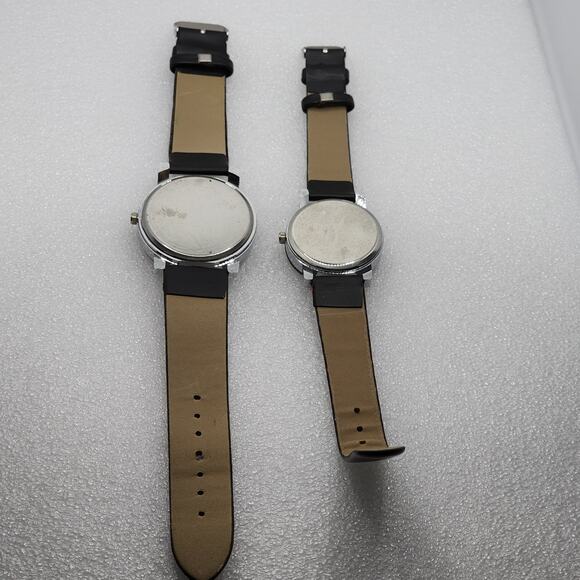 2 Watch Bundle Lot His Her couple set Mid Century Snider Starburst Dial Design - Picture 7 of 9